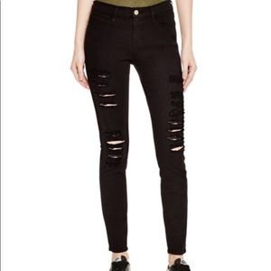 COPY - Frame Le Color Ripped Jeans In Film Noir